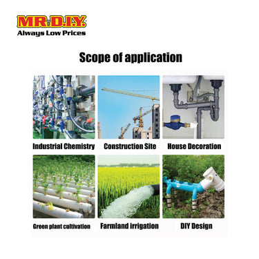 (MR.DIY) PVC 1/2" Coupling AM