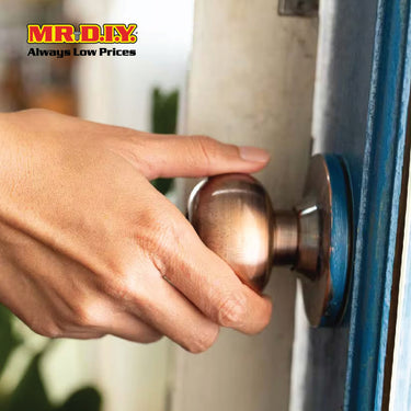 FIGHTER 3631SS Brown Stainless Steel Entrance Knob Door Lock Set (60mm)