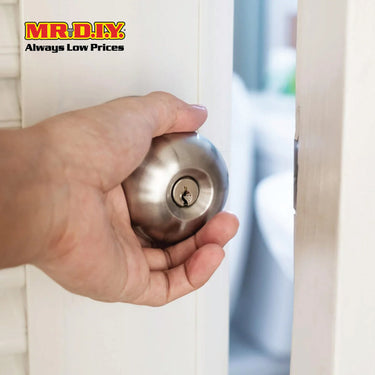 FIGHTER 6111SS Silver Cylinder Stainless Steel Entrance Door Lock Set (60mm)