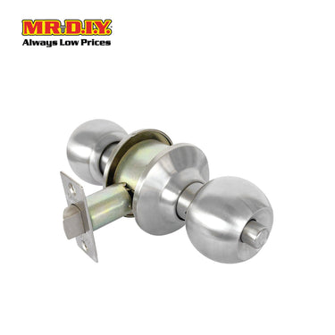 (MR.DIY) 3871SS Stainless Steel Cylindrical Knob Lock Door Set (60mm)