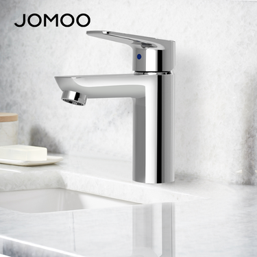 JOMOO Single Cold Basin Water Tap 76029 with Spatter-proof Bubbler Thickened Brass Valve Body Environmentally Basin Faucet
