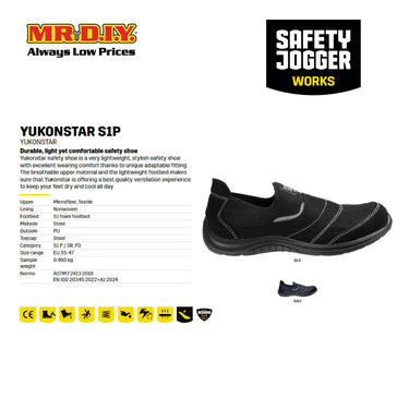 [PRE-ORDER] SAFETY JOGGER YUKONSTAR S1P Safety Shoes