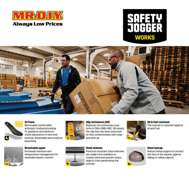 [PRE-ORDER] SAFETY JOGGER YUKONSTAR S1P Safety Shoes