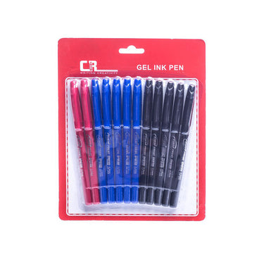 (MR.DIY) Cheng Rong Gel Ink Pen in 3 Colors (12 pcs)