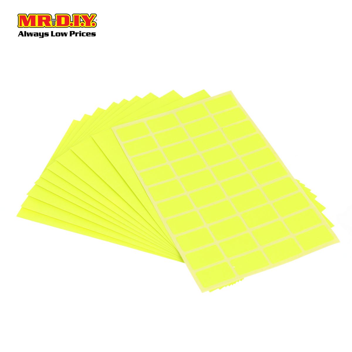 Yellow Sticker 10S 4*10CM – MR. D.I.Y. ECOMMERCE (M) SDN BHD