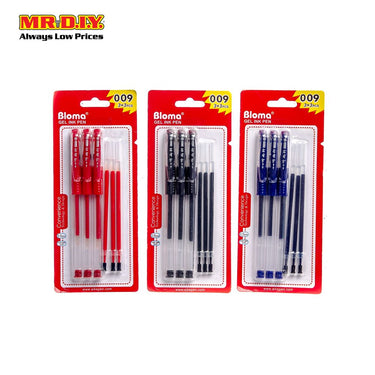 (MR.DIY) Bloma Black Gel Ink Pen 0.5mm (3+3 pcs)