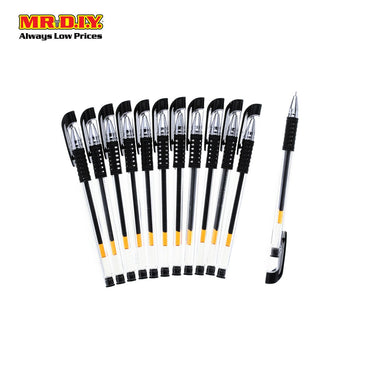 (MR.DIY) Bloma Black Gel Ink Pen 0.5mm (12 pcs)