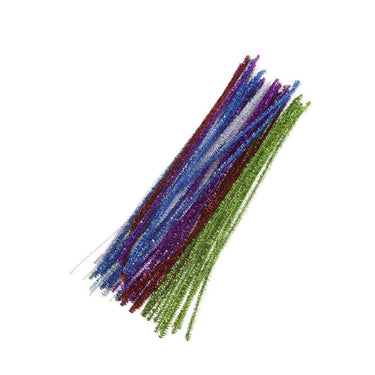 Glitter Chenille Stems 30cm (50 pcs)