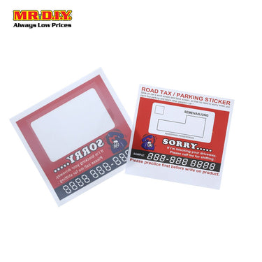 (MR.DIY) Multi-Function Road Tax Sticker (1pc)