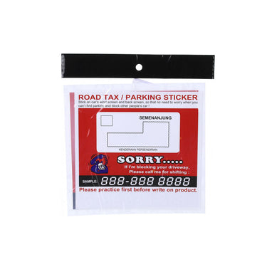 (MR.DIY) Multi-Function Road Tax Sticker (1pc)