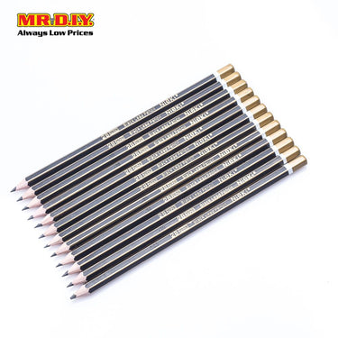 (MR.DIY) NIEKI 2B Exam Grade Graphite Pencils Set (12pcs)