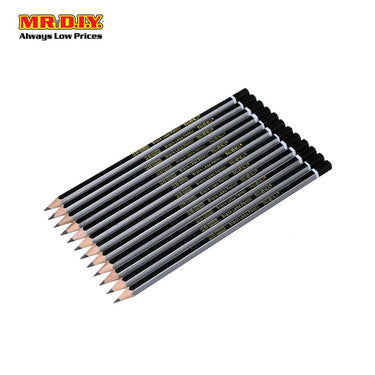 (MR.DIY) NIEKI 2B Exam Grade Pencil Set (12pcs)
