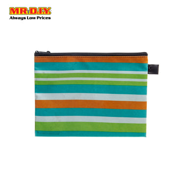 Colourful Stripe Document Bag 8302 Green