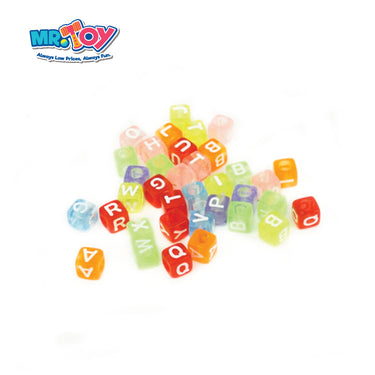 Loom Bands - Alphabets Translucent Beads