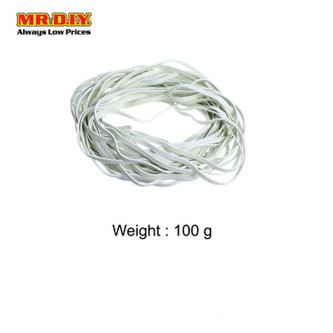 (MR.DIY) White Elastic Rubber Band 400*5MM
