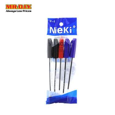 (MR.DIY) Neiki Ball Pen 0.7mm 3 Color (5 pcs)
