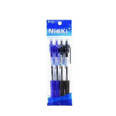 (MR.DIY) Neiki Ball Pen 0.7mm 2 Color (4 pcs)