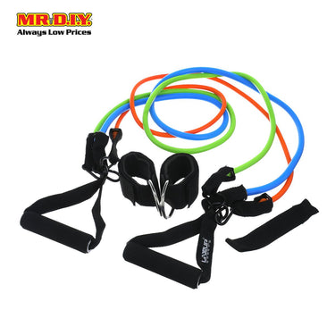(MR.DIY) LIVEUP Expander Tube Resistance Band Training Set - LS3219