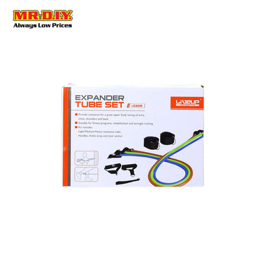 (MR.DIY) LIVEUP Expander Tube Resistance Band Training Set - LS3219