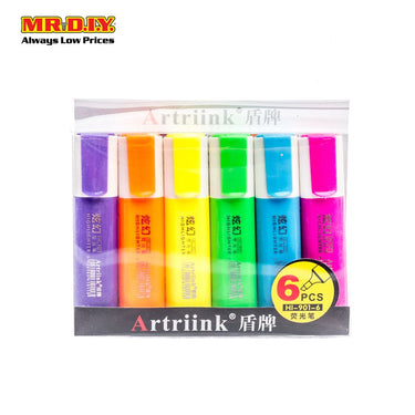(MR.DIY) Artiink Highlighter Marker (6pcs)