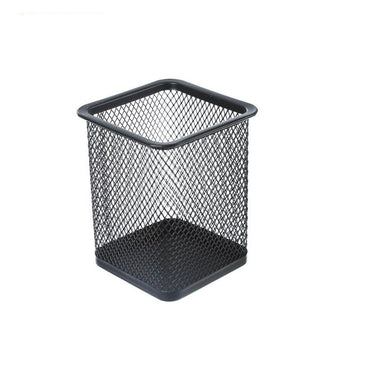 (MR.DIY) Square Metal Stationary Pencil Holder (9cm x 9cm x 11cm)