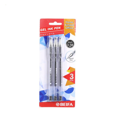 (MR.DIY) Beifa Gel Ink Pen 0.38mm (3Pcs)