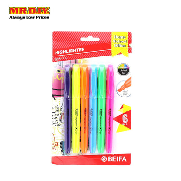 (MR.DIY) Beifa Highlighter (6Pcs)