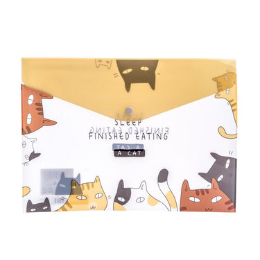 (MR.DIY) Plastic Envelope Holder Cat Green (A4)