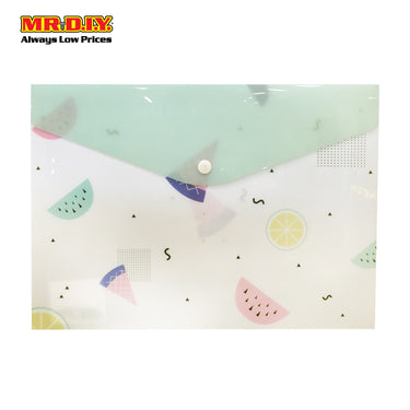 (MR.DIY) Plastic Envelope Holder Cat Green (A4)