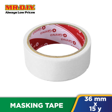 GINNVA White Masking Tape (3.6cm x 13m)