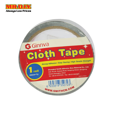 GINNVA Sticky Black Duct Tape (4.8cm x 6m)