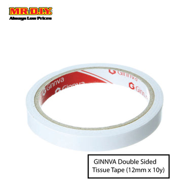 GINNVA Double Sided Tissue Tape (1.2cm x 9m)