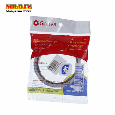 GINNVA Double Sided Tissue Tape (1.2cm x 9m)