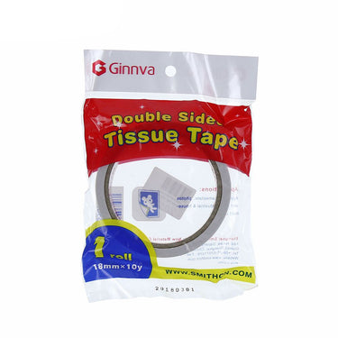 GINNVA Double Sided Tape (White) (1.8cm x 9m)