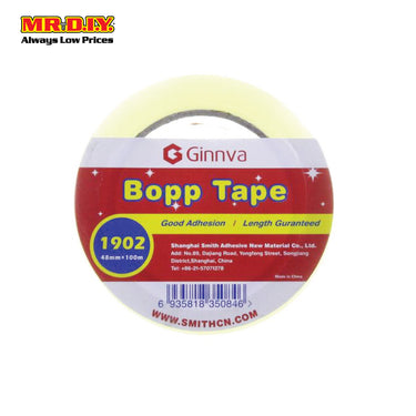 GINNVA Strong Adhesive Transparent Bopp Tape (4.8cm x 100m)
