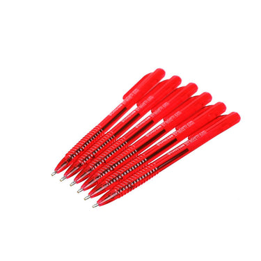 (MR.DIY) Neiki Ballpen 1.0mm Red (6pcs)