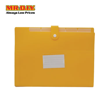 A4 6 Pockets Expanding File Folder with Button