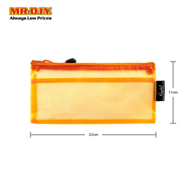 (MR.DIY) KUODA Neon Colour PVC Pencil Case (22cm x 11cm)