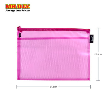 KUODA Translucent Zipper Plastic A4 Document Bag (1pc)