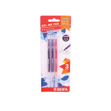 (MR.DIY) Beifa Gel Pen 0.5mm (3Pcs)