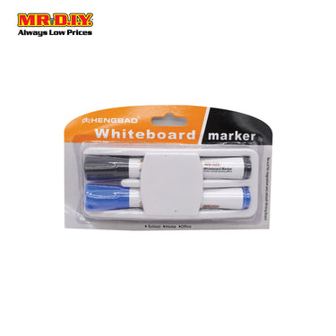 HENGBAO 2 PCS Whiteboard Marker -Blue And Black WB522