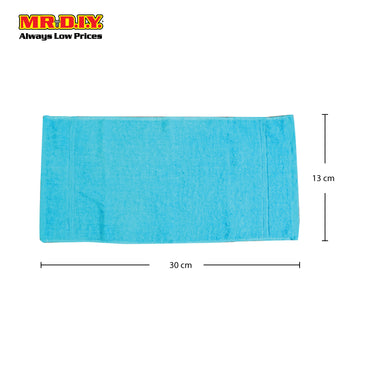 (MR.DIY) Premium Plain Rectangular Cotton Face Towel (30cm x 13cm)