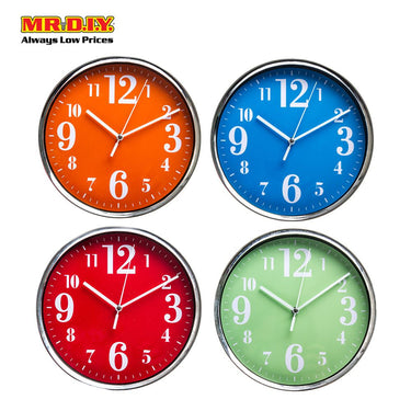 [BEST SELLER] MR.DIY QUARTZ Metal Frame Round Wall Clock (20cm)