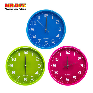 QUARTZ Wall Clock Long Lasting (23cm) - MR.DIY
