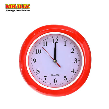 (MR.DIY) Quartz Plastic Analog Wall Clock (19cm)
