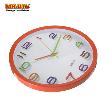 QUARTZ Face Round Wall Clock 13"