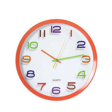 QUARTZ Face Round Wall Clock 13"