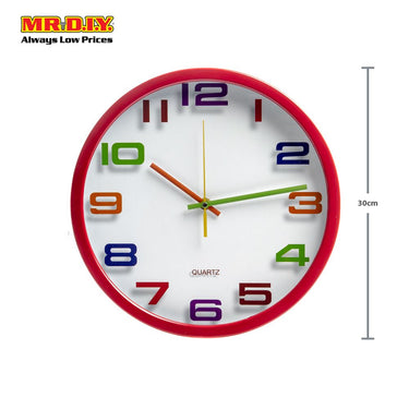 QUARTZ Wall Clock 12' WH-6612#