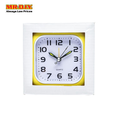 (MR.DIY) Quartz Square Alarm Clock (10x10cm)