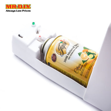 JAPE Automatic Air Freshener Dispenser Set with Air Freshener Citrus Fresh Spray Refill (300ml)